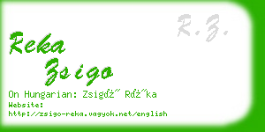 reka zsigo business card